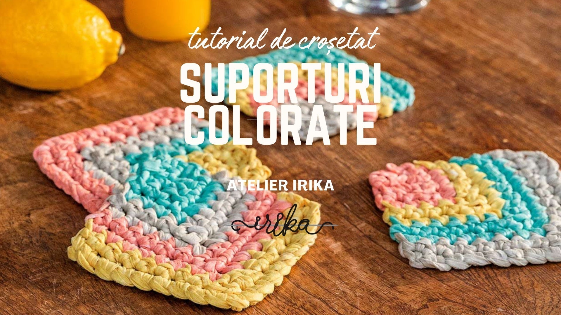 Suporturi colorate pentru pahare